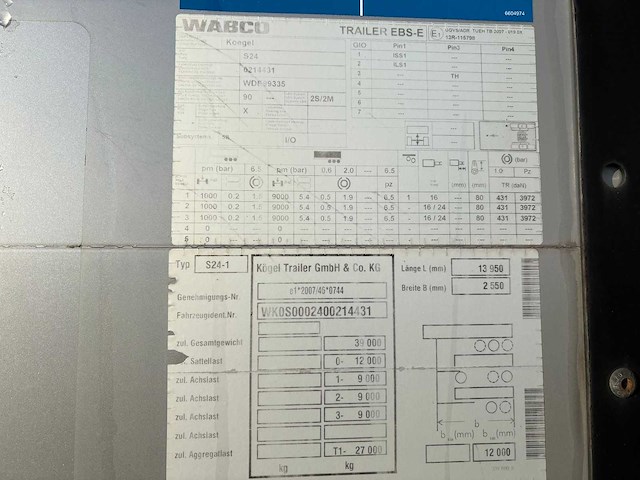 Kögel - 2018 - s24 - oplegger - afbeelding 1 van  8