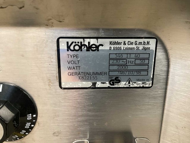 Köhler & cie 546 11 40 overige warmhoudapparatuur - afbeelding 7 van  8