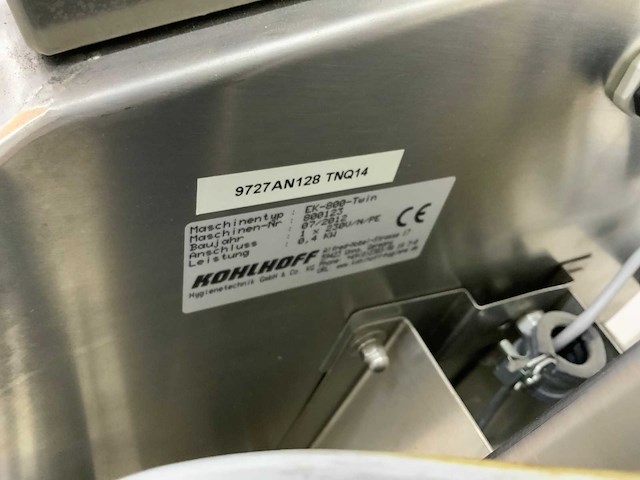Kohlhoff - twin ek 800 - overig hygiene uitrusting - afbeelding 4 van  4