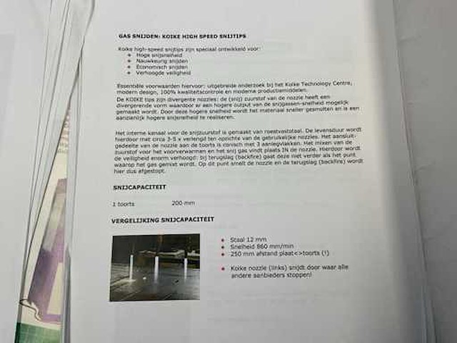 Koike ik-1500g autogeen/plasma snij-installatie - afbeelding 19 van  28