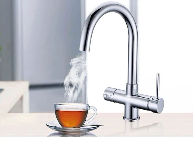 Kokend water kraan vonato, orenda, zilverkleurig - afbeelding 5 van  5