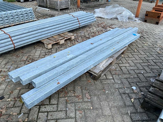 Koker gegalvaniseerd (2800x80x80mm) (10x) - afbeelding 1 van  3