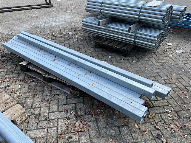 Koker gegalvaniseerd (2800x80x80mm) (10x) - afbeelding 3 van  3