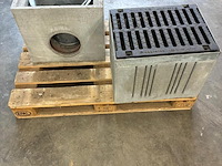 Kolk materiaal glasvezelversterkt beton incl. gietijzer rooster., hauraton faserfix point, ks40/40