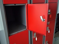 Kolom lockerkast - 50x32x180 cm - 3 stuks - afbeelding 3 van  4