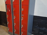 Kolom lockerkast - 50x32x180 cm - 3 stuks - afbeelding 4 van  4