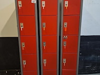 Kolom lockerkast - 50x32x180 cm - 3 stuks - afbeelding 1 van  4