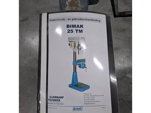 Kolomboormachine bimak, 25tm, bouwjaar 2007 - afbeelding 3 van  16