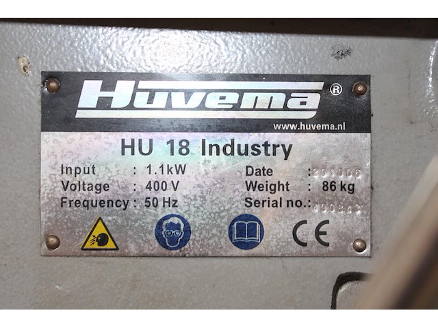 Kolomboormachine huvema hu 18 industry op metalen onderstel. bouwjaar 2010. - afbeelding 3 van  3