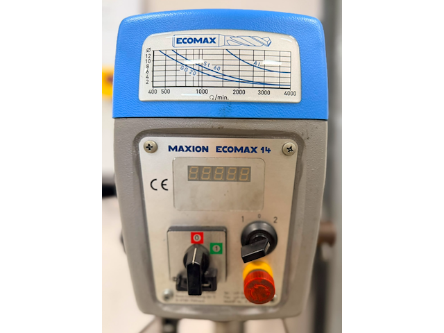 Kolomboormachine, maxion, ecomax 14, grijs/blauw - afbeelding 4 van  5