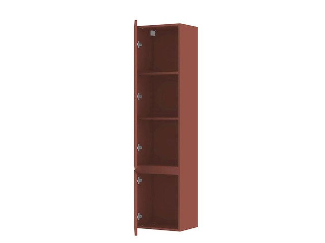 Kolomkast 2-deurs deuren openen naar links, verso 826201, rood/terra - afbeelding 2 van  4