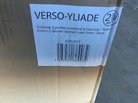 Kolomkast 2-deurs deuren openen naar links, verso 826201, rood/terra - afbeelding 4 van  4