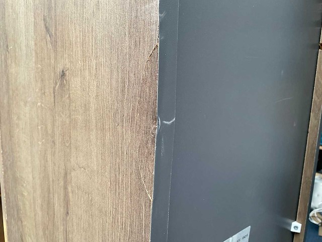 Kolomkast 35x33x175cm denver eiken greeploos - afbeelding 5 van  7