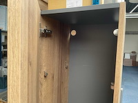 Kolomkast 35x33x175cm denver eiken greeploos - afbeelding 5 van  6