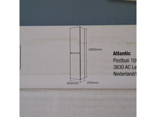 Kolomkast 40 cm, allibert, donna, hout decor - afbeelding 3 van  4