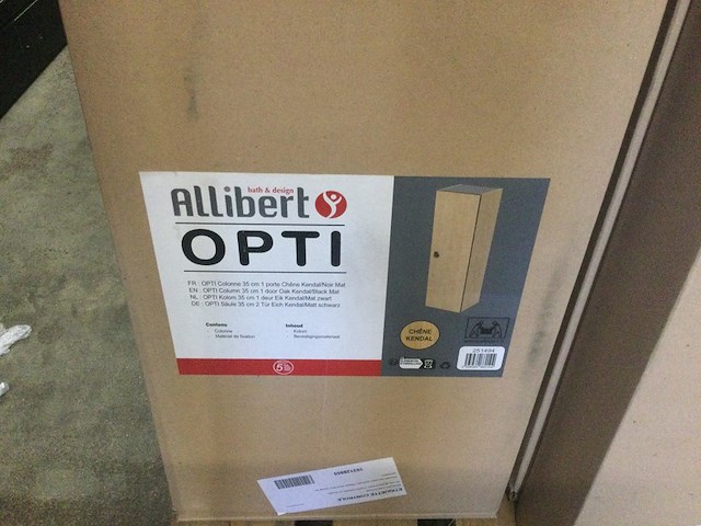 Kolomkast, allibert, opti, licht bruin/zwart - afbeelding 1 van  3