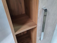 Kolomkast met deur en open vakken - ca. 45x29x140 cm - afbeelding 2 van  4