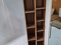 Kolomkast met deur en open vakken - ca. 45x29x140 cm - afbeelding 3 van  4
