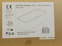 Kolora - kambia - vrijstaand bad 170,1x78,2x58,4 cm - afbeelding 2 van  5