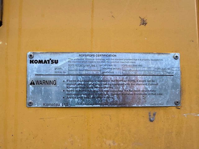 Komatsu - 2009 - wa250-6 - shovel - afbeelding 9 van  30