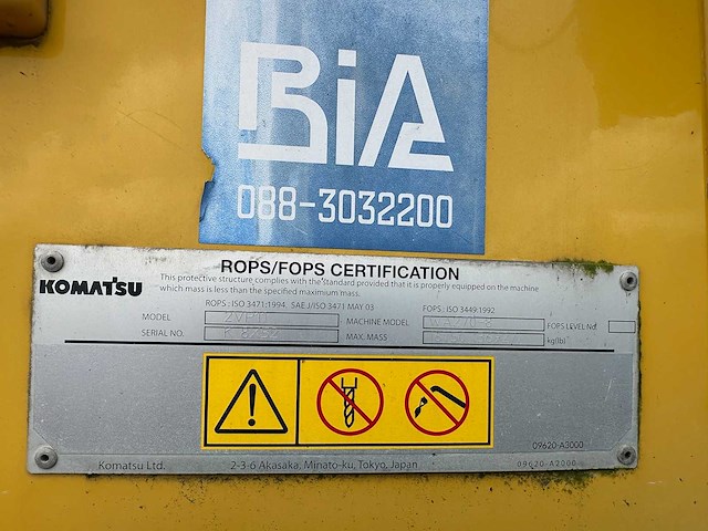 Komatsu - 2019 - wa270-8 - shovel - afbeelding 19 van  22