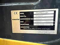 Komatsu - pc210lc-6k - 9514 uren - incl. snelwissel en bak - rupsgraafmachine - afbeelding 3 van  11