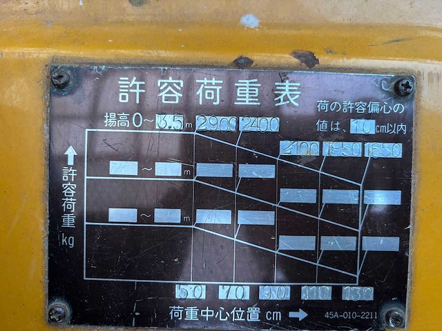 Komatsu fd0-7 vorkheftruck - afbeelding 6 van  14