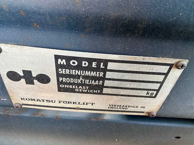 Komatsu fd25t diesel vorkheftruck 2500kg - afbeelding 4 van  8