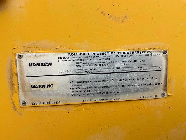 Komatsu wa380 shovel - afbeelding 44 van  49