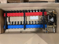 Komfort 4880 vloerverwarmingsverdeler bovenaansluiting + debietmeters 14-groeps - afbeelding 5 van  6