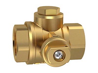 Komfort kogelkraan met filter pn16 dn25 1" bi.dr. dzr messing (4x) - afbeelding 1 van  3