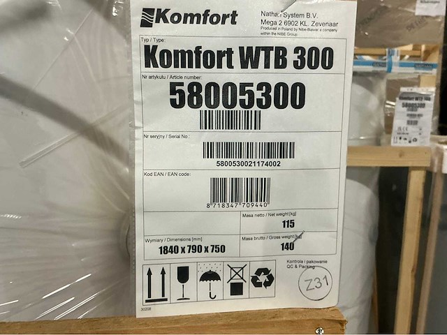 Komfort nathan systems wtb 300 warmtepompboiler - afbeelding 3 van  4
