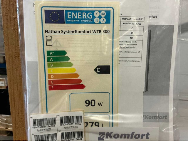 Komfort nathan systems wtb 300 warmtepompboiler - afbeelding 4 van  4