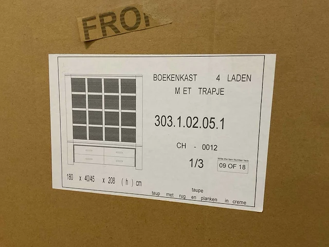 Kommode boekenkast - afbeelding 4 van  5
