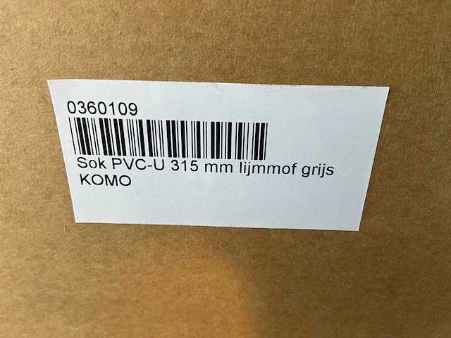 Komo pvc lijmmof 315mm (28x) - afbeelding 4 van  5