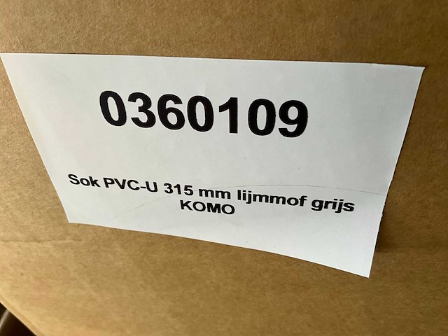 Komo pvc lijmmof 315mm (28x) - afbeelding 5 van  5