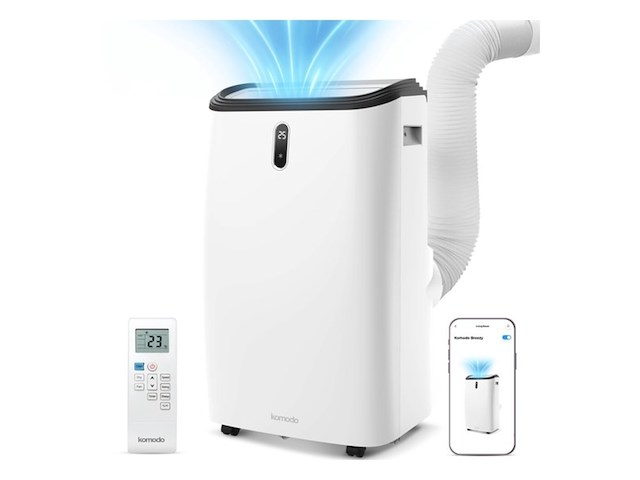Komodo mobiele airco frosty 12000 btu 3 in 1 airconditioner koelen & luchtontvochtiger - afbeelding 1 van  2