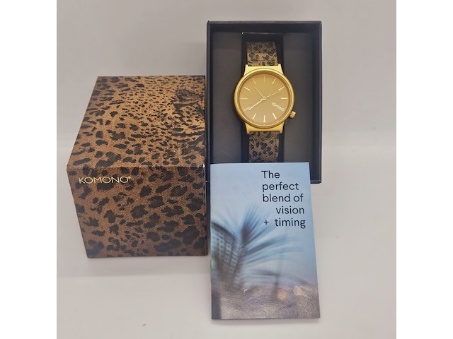 Komono wizard leopard horloge - afbeelding 1 van  8