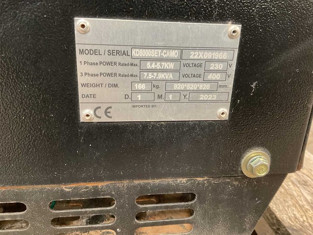 Kompak kd8000set-camo generator - afbeelding 8 van  8