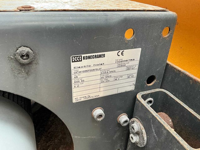 Konecranes - 2002 - 5.000kg - bovenloophalkraan - afbeelding 7 van  9