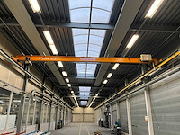 Konecranes jc6833 enkelligger bovenloopkraan 1250kg v.v. xn loopcat met kettingtakel + 88 meter m1 kraanbaan