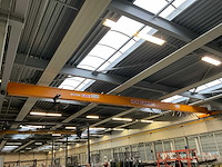 Konecranes jc6834 enkelligger bovenloopkraan 1250kg ton v.v. xn loopcat met elektro kettingtakel + 77 meter m1 kraanbaan