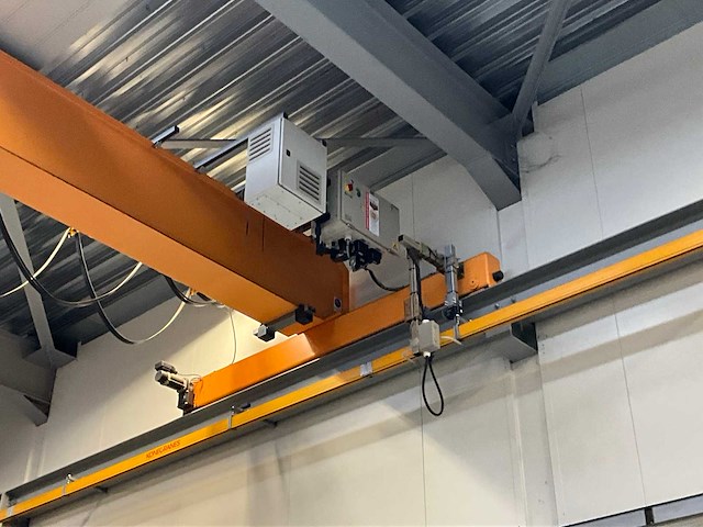 Konecranes jc6834 enkelligger bovenloopkraan 1250kg ton v.v. xn loopcat met elektro kettingtakel + 77 meter m1 kraanbaan - afbeelding 11 van  16