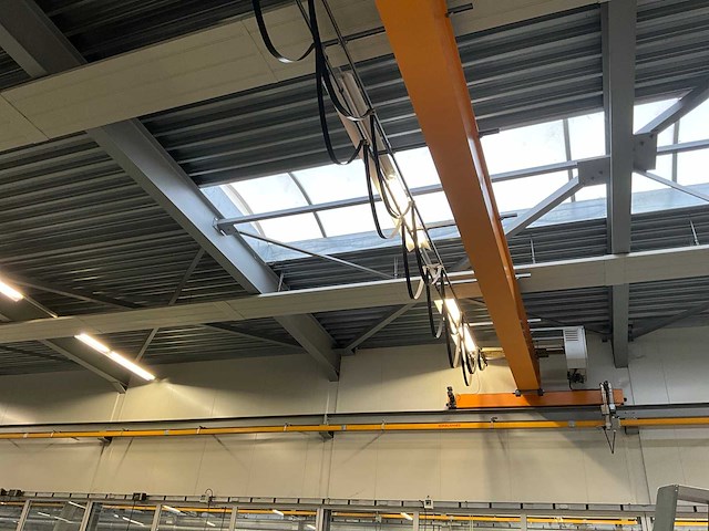 Konecranes jc6834 enkelligger bovenloopkraan 1250kg ton v.v. xn loopcat met elektro kettingtakel + 77 meter m1 kraanbaan - afbeelding 15 van  16