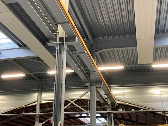 Konecranes jc6835 enkelligger bovenloopkraan 5000kg v.v. ctx400 loopcat met elektro staaldraadtakel + 77 meter m1 kraanbaan - afbeelding 8 van  24