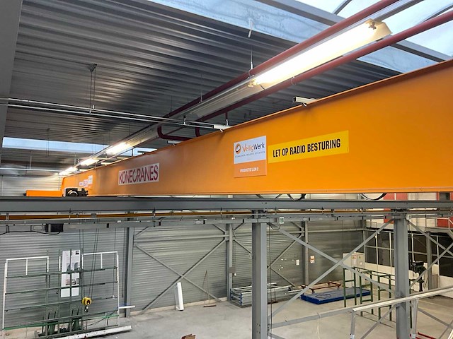 Konecranes jc6835 enkelligger bovenloopkraan 5000kg v.v. ctx400 loopcat met elektro staaldraadtakel + 77 meter m1 kraanbaan - afbeelding 17 van  24