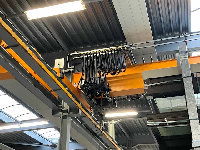 Konecranes jc6835 enkelligger bovenloopkraan 5000kg v.v. ctx400 loopcat met elektro staaldraadtakel + 77 meter m1 kraanbaan - afbeelding 23 van  24