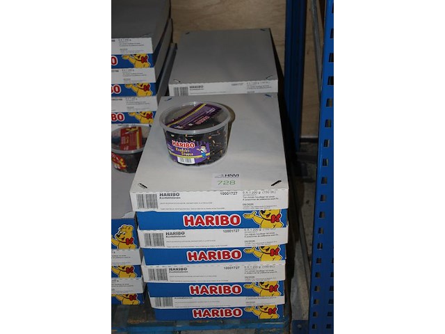Konfektstaven haribo in 8 overdozen met 6 emmers a 1200 g. tht 9-2026. - afbeelding 2 van  2