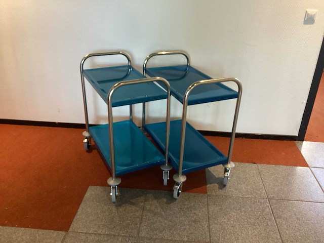 Kongamek serveerwagen (2x) - afbeelding 1 van  4