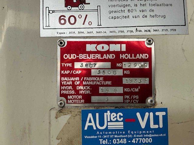 Koni 3607 hefbrug - afbeelding 10 van  18